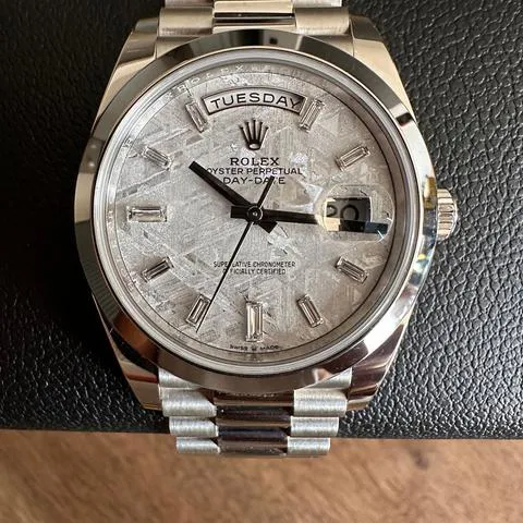 Rolex Day-Date 40 228206 40mm Platinum Silver 1