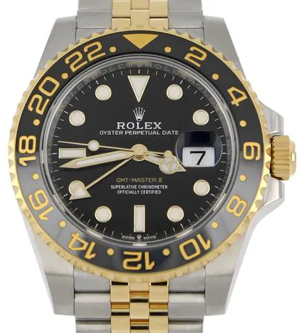 Rolex GMT-Master II 126713GRNR 40mm Yellow gold and Stainless steel Black