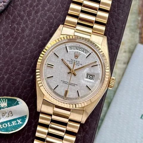 Rolex Day-Date 36 1803 36mm Yellow gold Silver