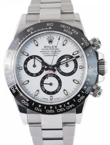 Rolex Daytona 116500LN 40mm Stainless steel White