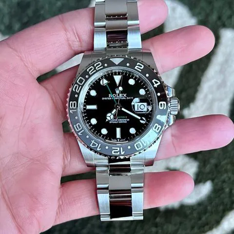 Rolex GMT-Master II 126710GRNR Stainless steel Black