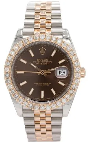 Rolex Datejust 41 126331 41mm Rose gold Brown