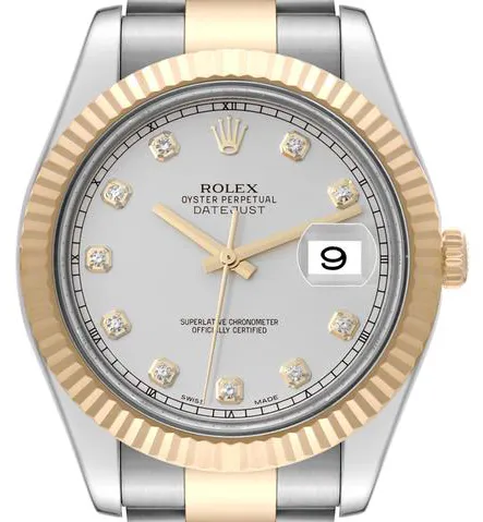 Rolex Datejust II 116333 41mm Yellow gold and Stainless steel Silver