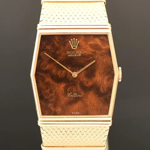 Rolex Cellini 4324 29mm Yellow gold Brown