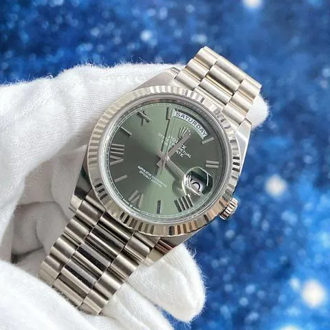 Rolex Day-Date 40 228239 40mm White gold Green