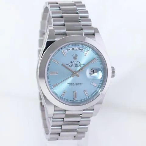 Rolex Day-Date 40 228206 40mm Platinum Blue 2