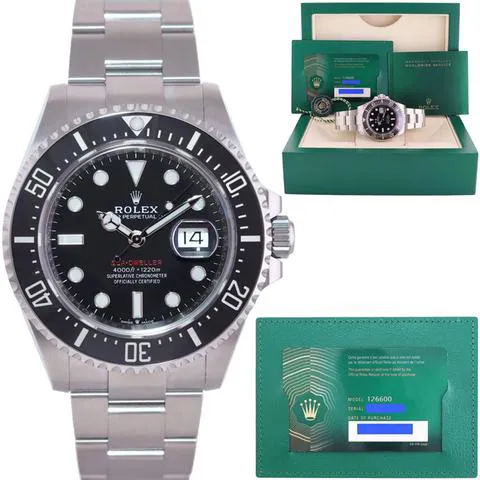 Rolex Sea-Dweller 126600 43mm Stainless steel Black