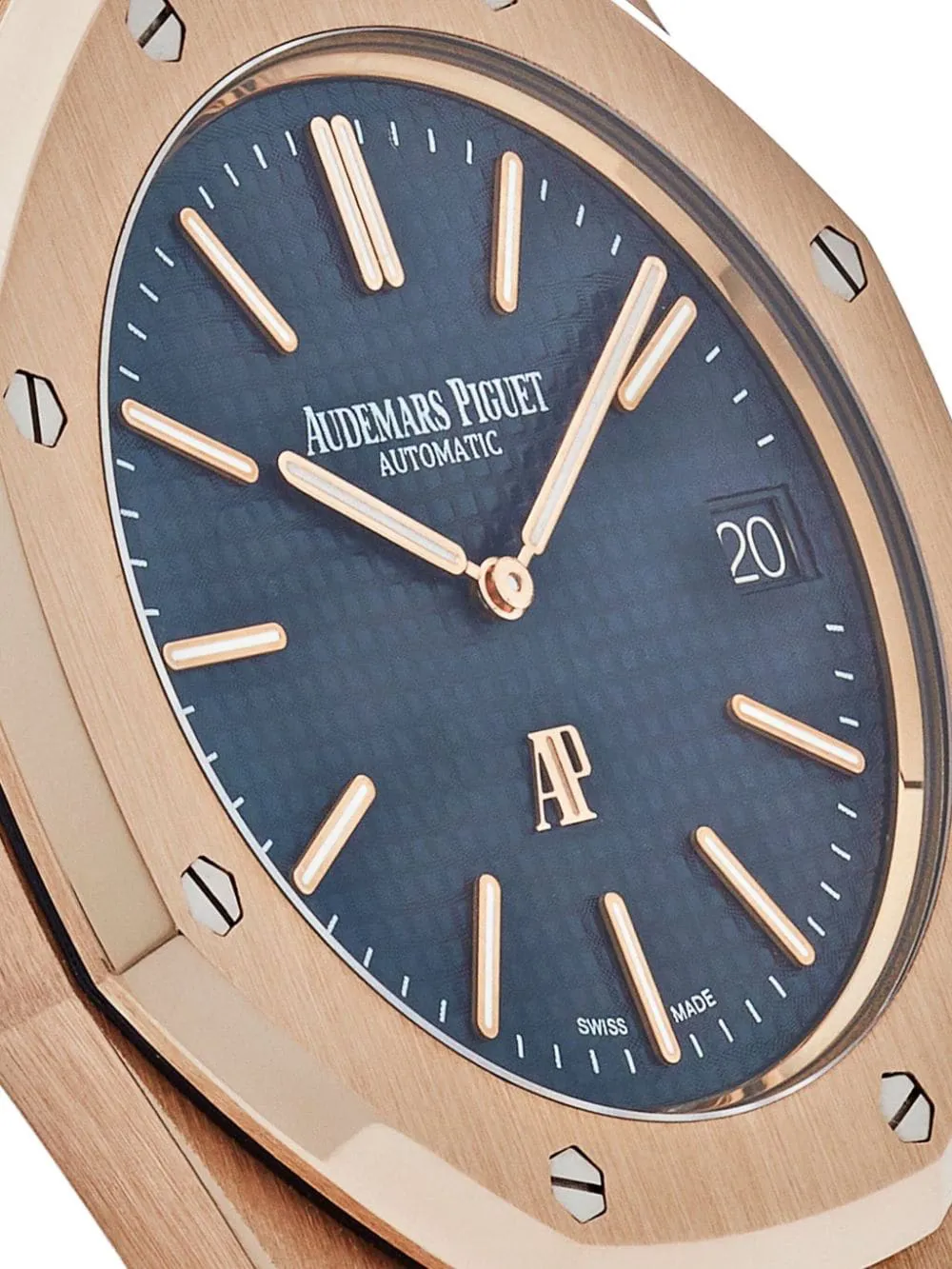 Audemars Piguet Royal Oak 15202OR.OO.1240OR.01 39mm Rose gold Blue 1