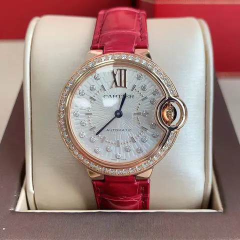 Cartier Ballon Bleu de Cartier WJBB0080 33mm Rose gold Silver