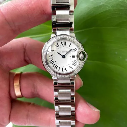 Cartier Ballon Bleu 28mm W4BB0015 28mm Stainless steel White