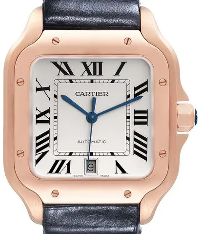 Cartier Santos WGSA0011 40mm Rose gold Silver