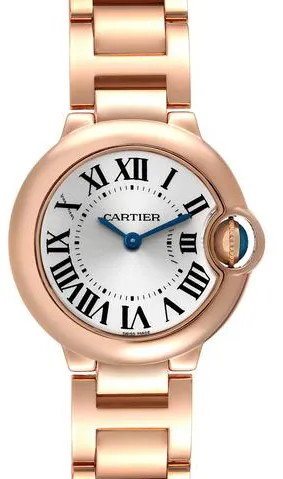 Cartier Ballon Bleu 28mm W69002Z2 28mm Rose gold Silver 1