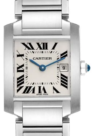 Cartier Tank Française W51011Q3 25mm Stainless steel Silver