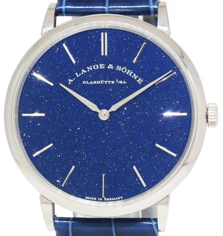 A. Lange & Söhne Saxonia 205.086 39mm White gold Blue