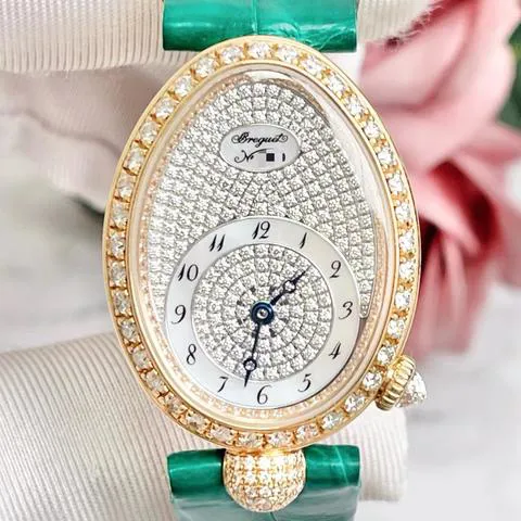 Breguet Reine de Naples 8928BR/8D/944/DD0D3L 33mm Rose gold Mother-of-pearl