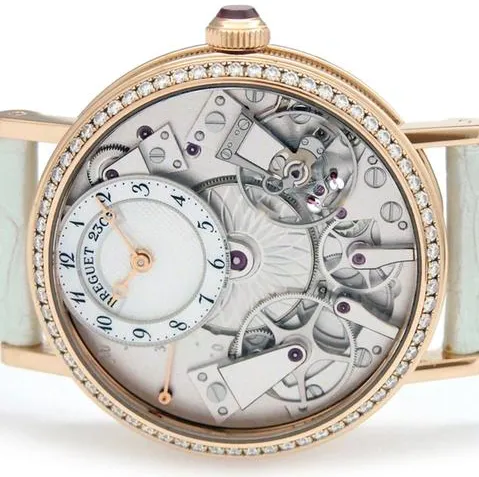 Breguet Tradition 7038BR/18/9V6/D00D 40mm Rose gold White 1