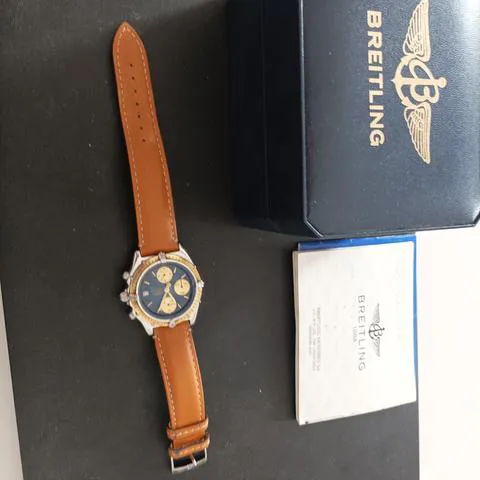 Breitling Chronomat D13047 39mm Yellow gold and Stainless steel Blue 1