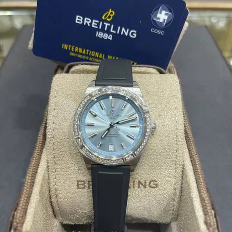 Breitling Chronomat G10380591C1S1 36mm Yellow gold and Stainless steel Blue