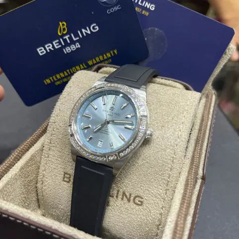 Breitling Chronomat G10380591C1S1 36mm Yellow gold and Stainless steel Blue 1