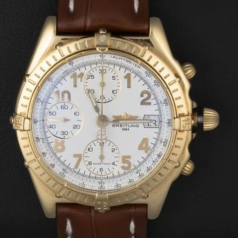 Breitling Chronomat K13050.1 39mm Yellow gold White 18