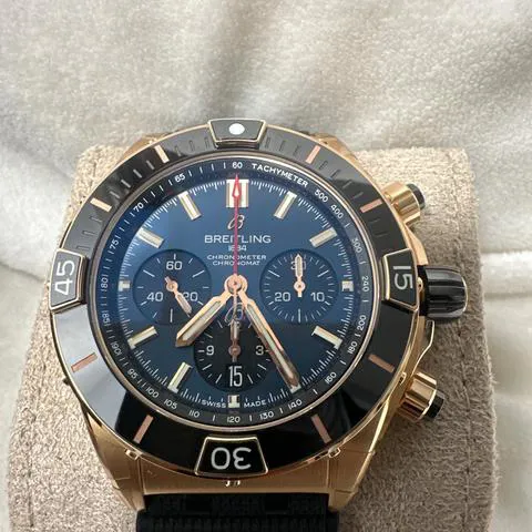 Breitling Chronomat RB01362A1C1S1 44mm Rose gold Blue 13