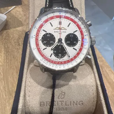 Breitling Navitimer AB01383B1G1A1 43mm Stainless steel White 1