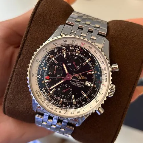 Breitling Navitimer World A2432212/B726 46mm Stainless steel Black