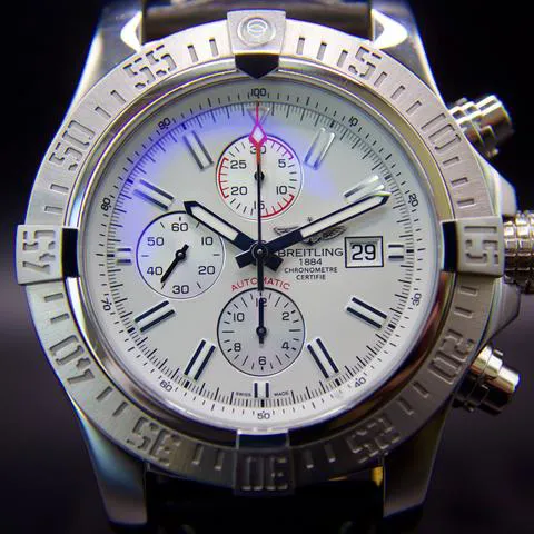 Breitling Super Avenger II A1337111/G779/104W 48mm Stainless steel White