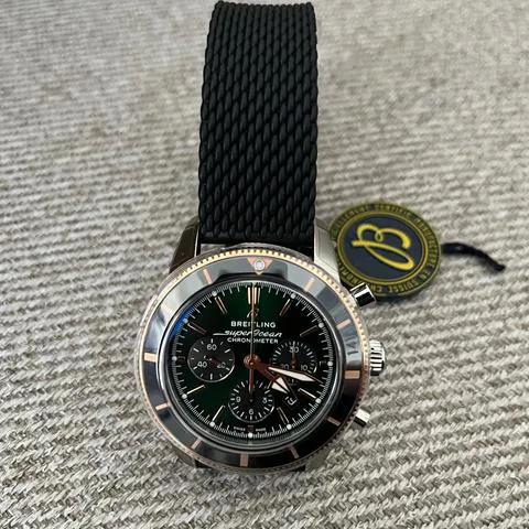 Breitling Superocean Heritage UB01622A1L1S1 44mm Yellow gold and Stainless steel Green