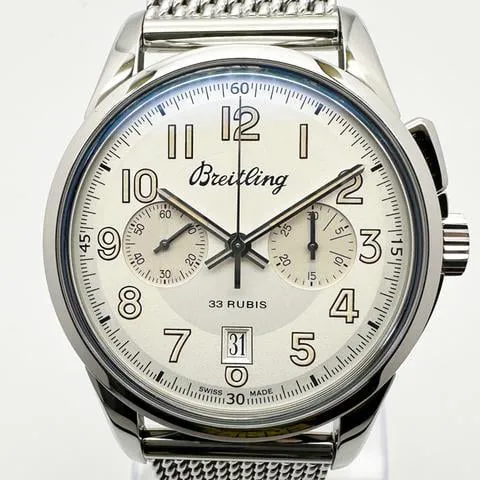 Breitling Transocean Chronograph 1915 AB141112/G799/154A 43mm Stainless steel Silver