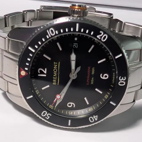 Bremont Supermarine S300-BK-B 40mm Stainless steel Black