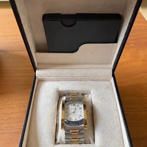 Bulgari Assioma AA44SG 44mm Yellow gold and Stainless steel White