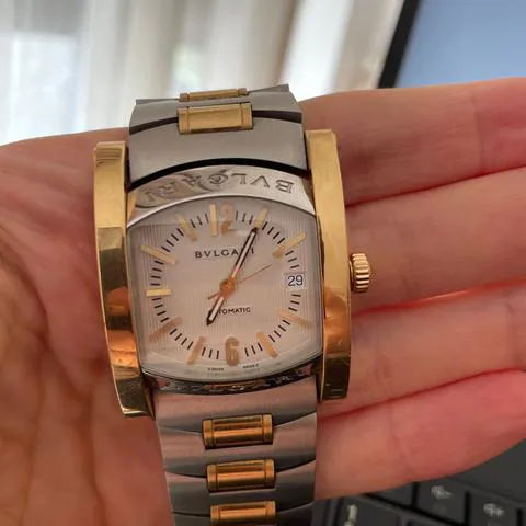 Bulgari Assioma AA44SG 44mm Yellow gold and Stainless steel White 5