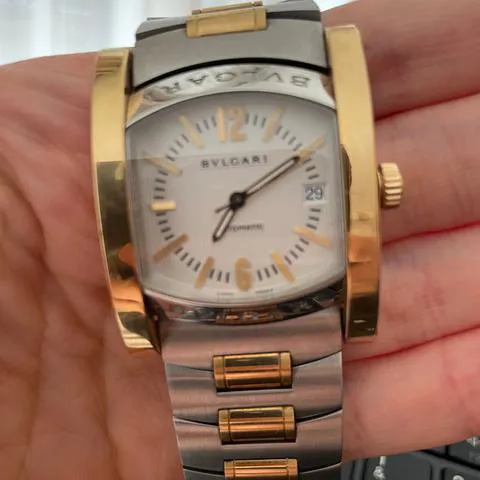 Bulgari Assioma AA44SG 44mm Yellow gold and Stainless steel White 6