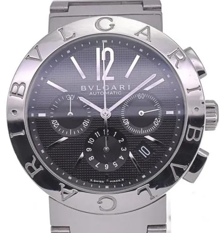 Bulgari Bulgari BB42SSCH 42mm Stainless steel Black