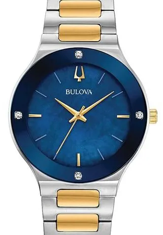 Bulova Diamond 98R273 32mm Stainless steel Blue