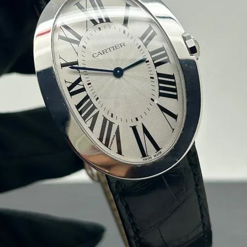 Cartier Baignoire 3032 44mm White gold White