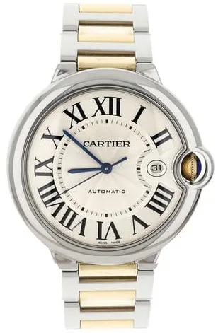 Cartier Ballon Bleu 42mm W69009Z3 42mm Yellow gold and Stainless steel Silver