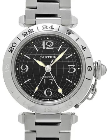 Cartier Pasha C W31049M7 35mm Stainless steel Black