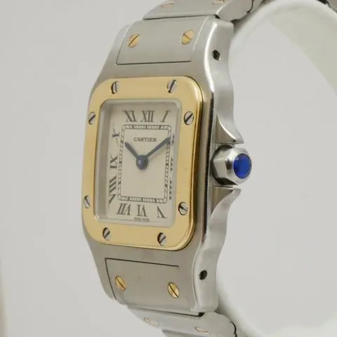 Cartier Santos 1057930 24mm Yellow gold and Stainless steel Silver 2