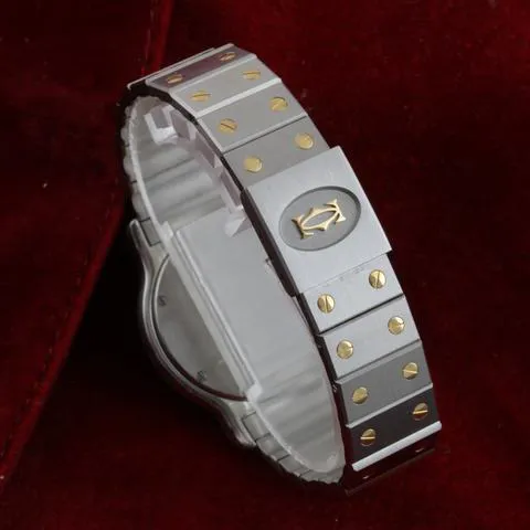 Cartier Santos 187902 30mm Yellow gold and Stainless steel White 5