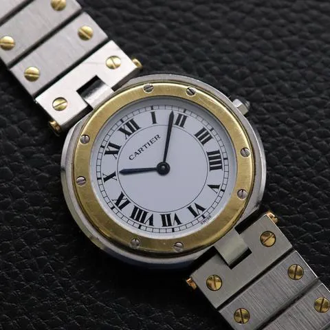 Cartier Santos 8191 32mm Yellow gold and Stainless steel White 1