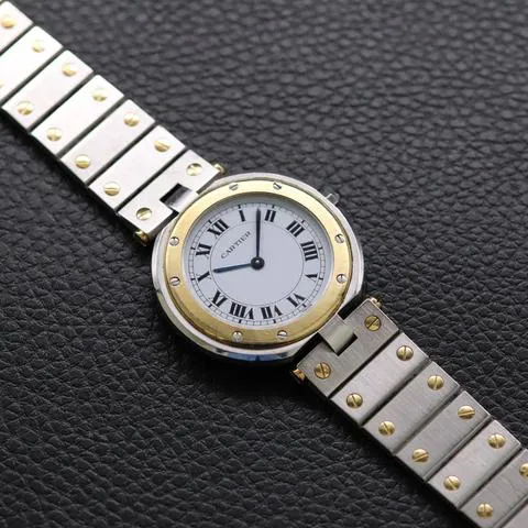 Cartier Santos 8191 32mm Yellow gold and Stainless steel White 3