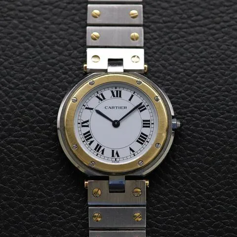 Cartier Santos 8191 32mm Yellow gold and Stainless steel White 4