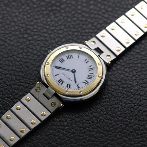 Cartier Santos 8191 32mm Yellow gold and Stainless steel White 8