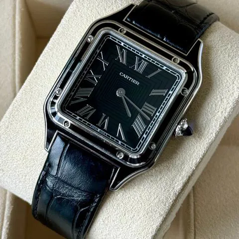 Cartier Santos Dumont WSSA0046 43.5mm Stainless steel Black 1