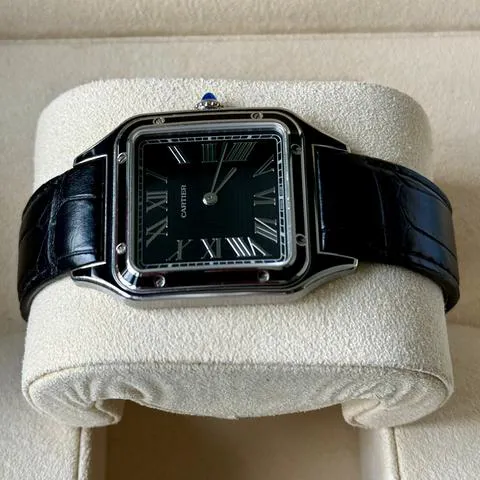 Cartier Santos Dumont WSSA0046 43.5mm Stainless steel Black 3