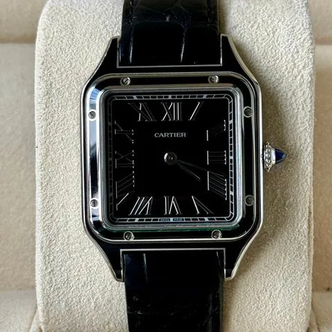 Cartier Santos Dumont WSSA0046 43.5mm Stainless steel Black 5