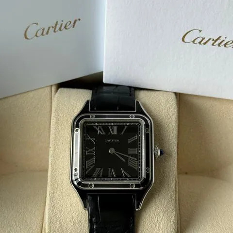 Cartier Santos Dumont WSSA0046 43.5mm Stainless steel Black 6