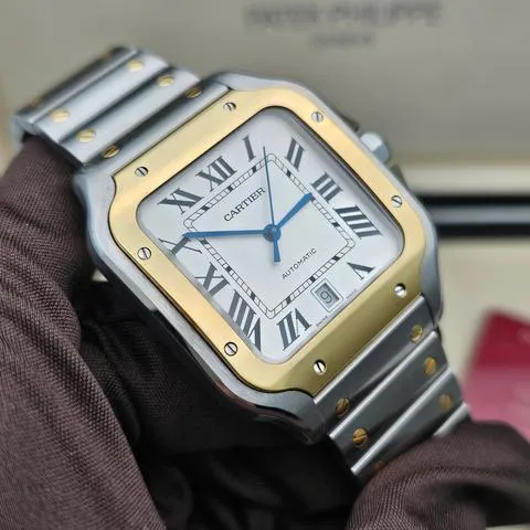 Cartier Santos W2SA0006 40mm Yellow gold and Stainless steel Silver 1